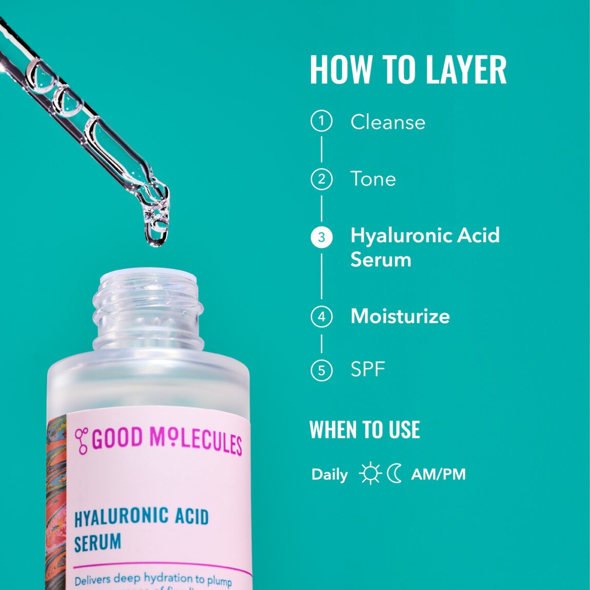 Good Molecules Hyaluronic Acid Serum 30ml alternative view 6.