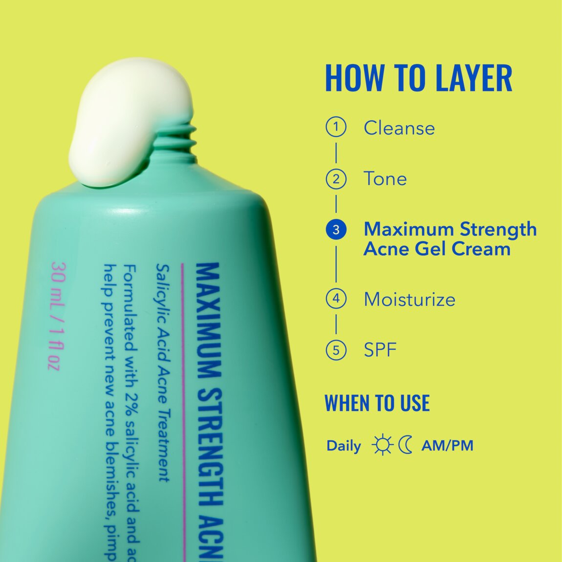 Good Molecules Maximum Strength Acne Gel Cream 30ml alternative view 5.