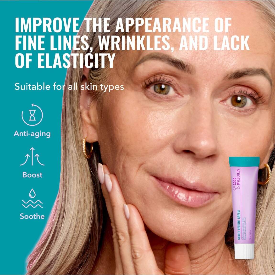Good Molecules Gentle Retinol Cream 30ml (3-Pack) alternative view 2.