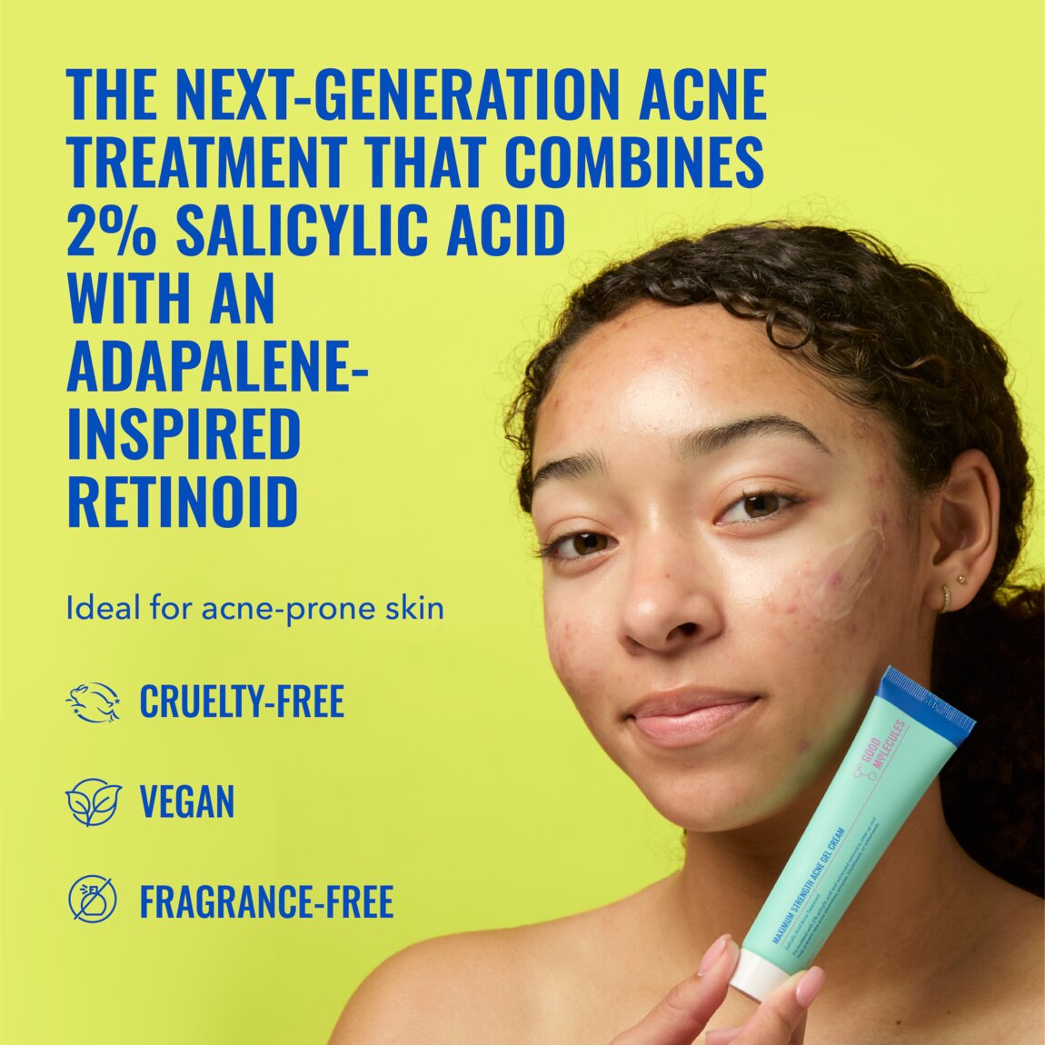 Good Molecules Maximum Strength Acne Gel Cream 30ml alternative view 2.